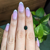 2.23 Ct. Green Sapphire from Madagascar Life Style