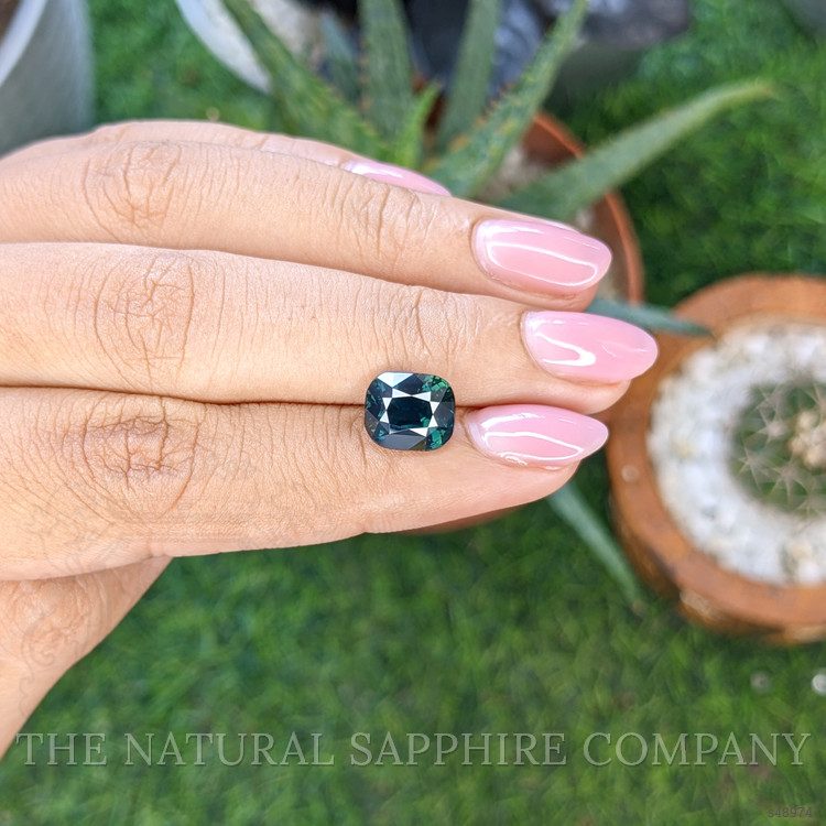 4.02 Ct. Bluish Green Sapphire from Madagascar
