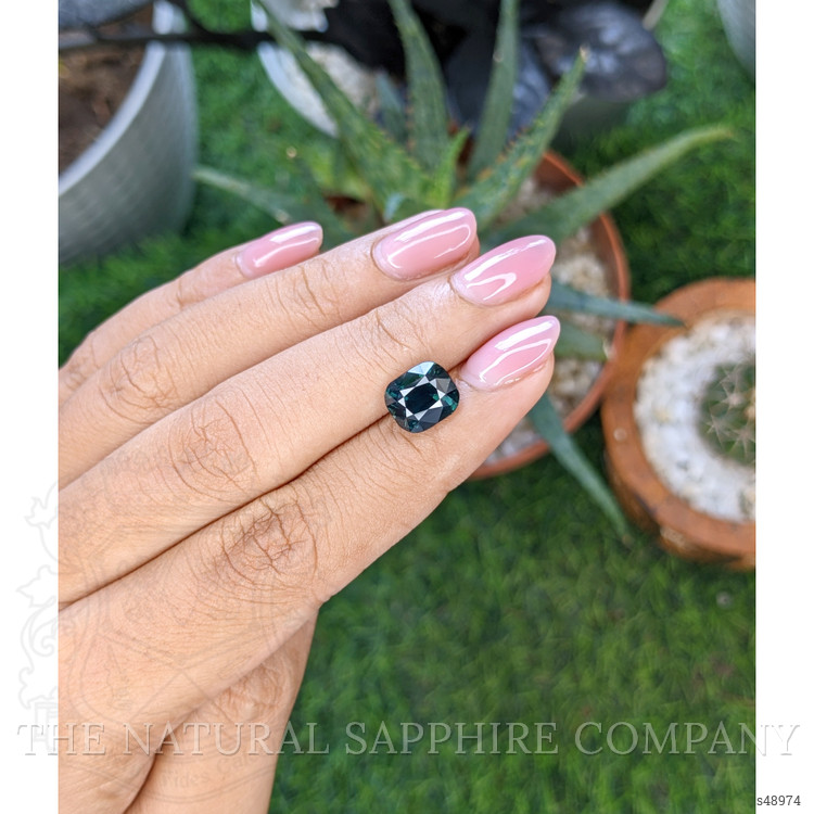 4.02 Ct. Bluish Green Sapphire from Madagascar