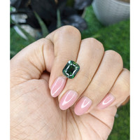 4.58 Ct. Green Sapphire from Madagascar Life Style