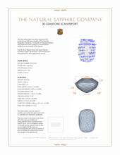 1.86 Ct. Sapphire from Ceylon (Sri Lanka) 3 D Scan Report
