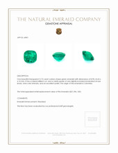 2.73 Ct. Emerald from Colombia Appraisal