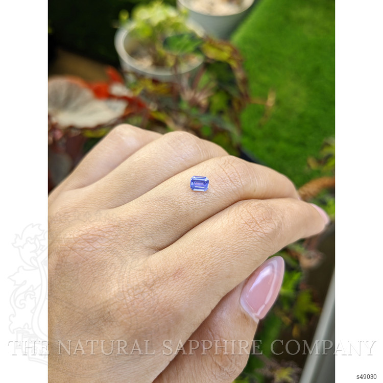 0.54 Ct. Bluish Purple Sapphire from Ceylon (Sri Lanka)