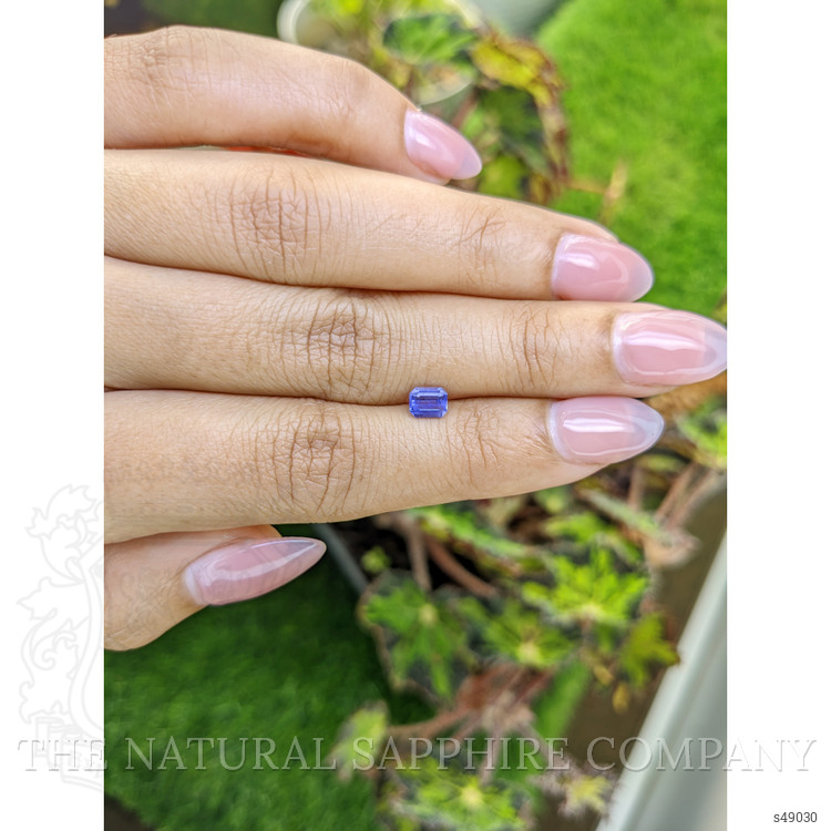 0.54 Ct. Bluish Purple Sapphire from Ceylon (Sri Lanka)