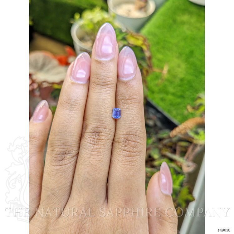 0.54 Ct. Bluish Purple Sapphire from Ceylon (Sri Lanka)