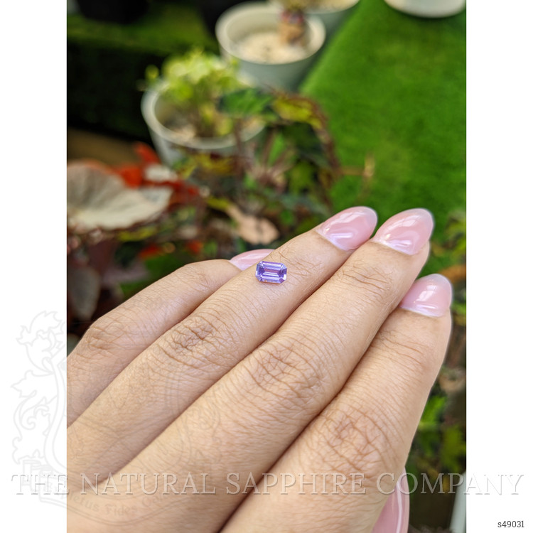 0.65 Ct. Purple Sapphire from Ceylon (Sri Lanka)