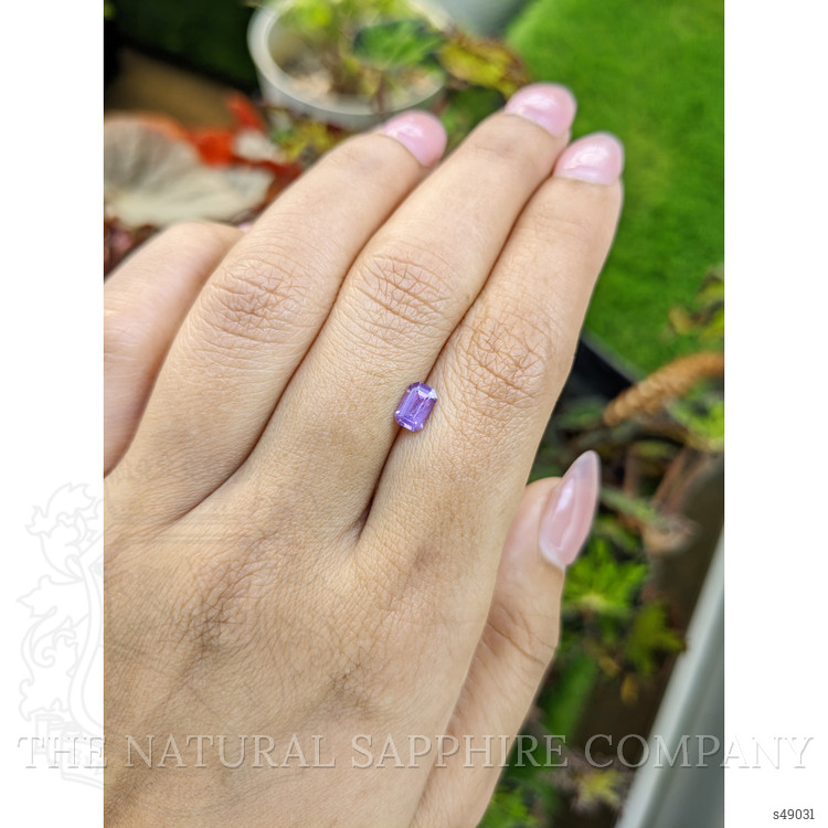 0.65 Ct. Purple Sapphire from Ceylon (Sri Lanka)