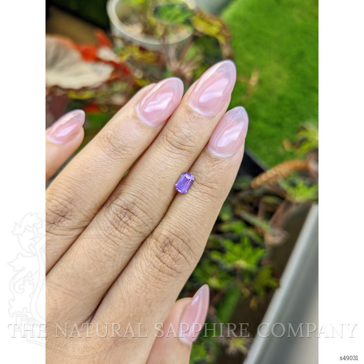 0.65 Ct. Purple Sapphire from Ceylon (Sri Lanka)