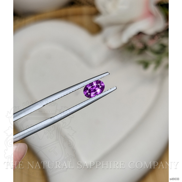 0.57 Ct. Pinkish Purple Sapphire from Ceylon (Sri Lanka)