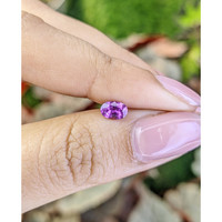 0.57 Ct. Pinkish Purple Sapphire from Ceylon (Sri Lanka) Life Style