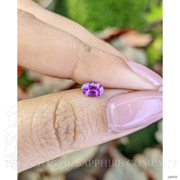0.57 Ct. Pinkish Purple Sapphire from Ceylon (Sri Lanka)