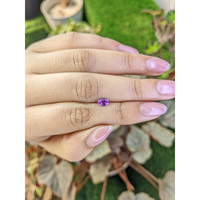 0.57 Ct. Pinkish Purple Sapphire from Ceylon (Sri Lanka) Life Style