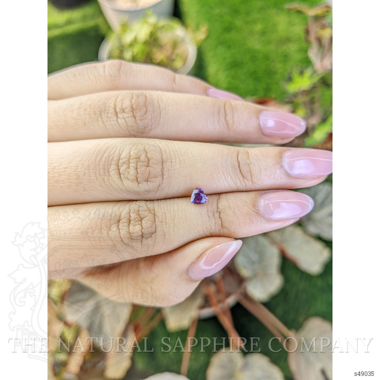 0.55 Ct. Pinkish Purple Sapphire from Ceylon (Sri Lanka)
