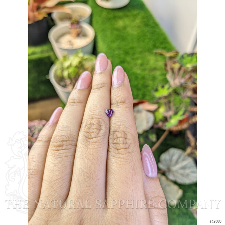 0.55 Ct. Pinkish Purple Sapphire from Ceylon (Sri Lanka)