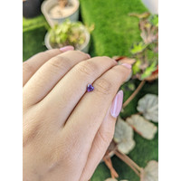 0.55 Ct. Pinkish Purple Sapphire from Ceylon (Sri Lanka) Life Style