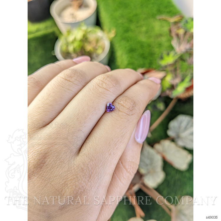 0.55 Ct. Pinkish Purple Sapphire from Ceylon (Sri Lanka)