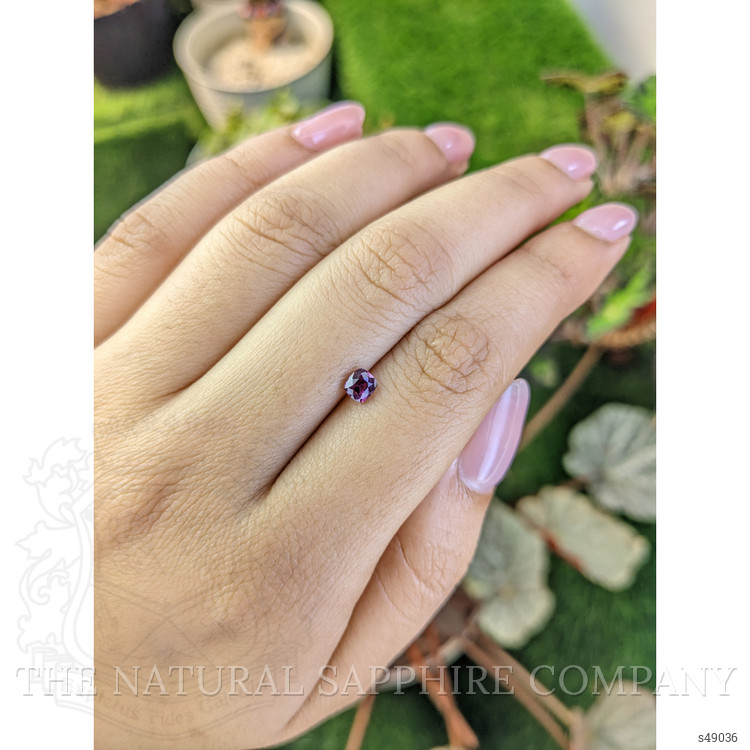 0.52 Ct. Pinkish Purple Sapphire from Ceylon (Sri Lanka)