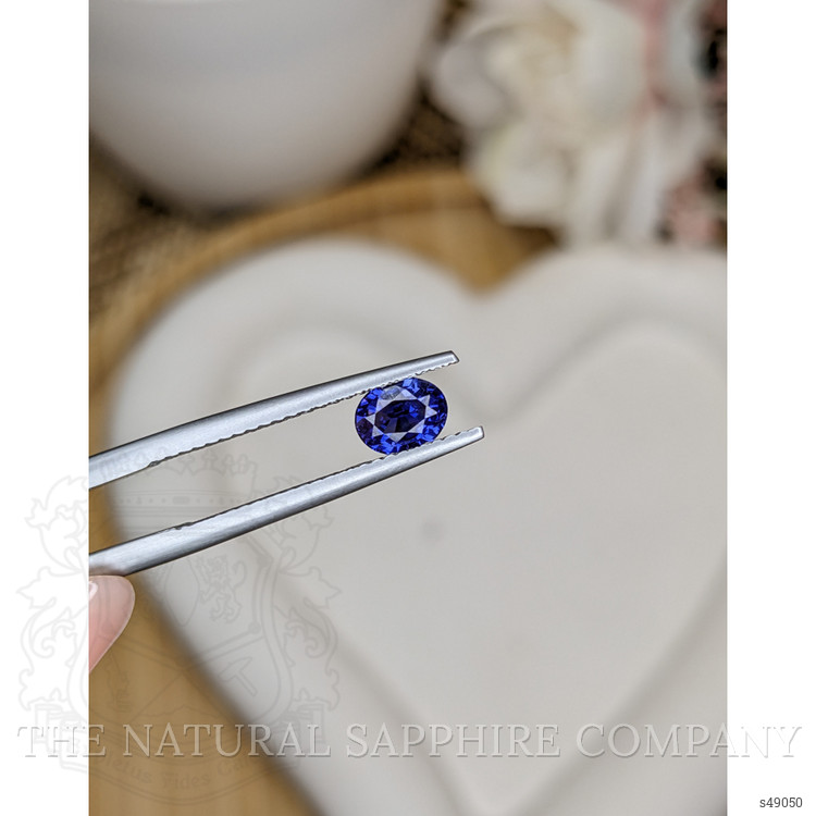 0.74 Ct. Blue Sapphire from Ceylon (Sri Lanka)