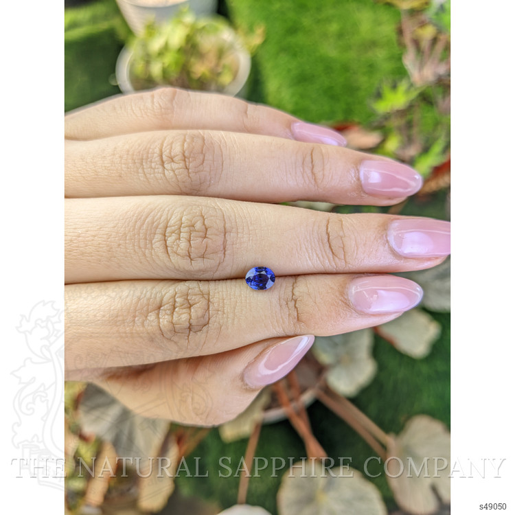 0.74 Ct. Blue Sapphire from Ceylon (Sri Lanka)