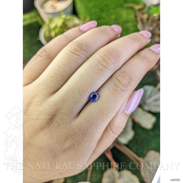 0.74 Ct. Blue Sapphire from Ceylon (Sri Lanka)