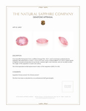 18.01 Ct. Padparadscha Sapphire from Ceylon (Sri Lanka) Appraisal