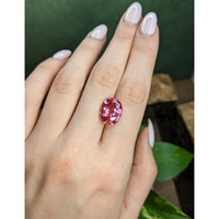 10.53 Ct. Padparadscha Sapphire from Ceylon (Sri Lanka) Life Style