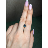 2.14 Ct. Greenish Blue Sapphire from Madagascar Life Style