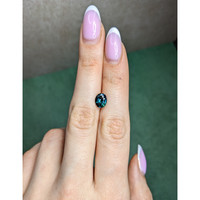 2.04 Ct. Greenish Blue Sapphire from Madagascar Life Style