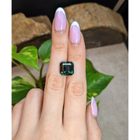 11.52 Ct. Bluish Green Sapphire from Madagascar Life Style
