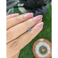 0.31 Ct. Purplish Blue Sapphire from Tanzania Life Style