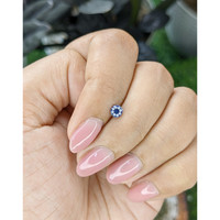 0.31 Ct. Purplish Blue Sapphire from Tanzania Life Style