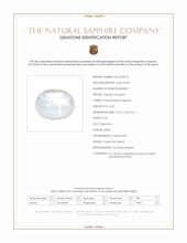 4.40 Ct. White Cabochon Star Sapphire from Ceylon (Sri Lanka) Scan Report