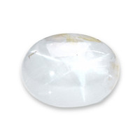 4.40 Ct. White Cabochon Star Sapphire from Ceylon (Sri Lanka) Video