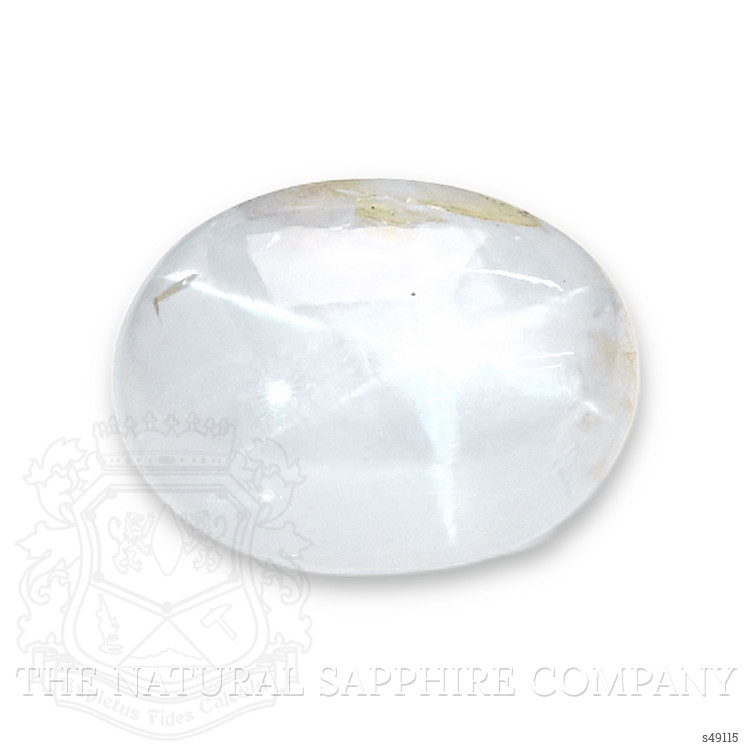 4.40 Ct. White Cabochon Star Sapphire from Ceylon (Sri Lanka)