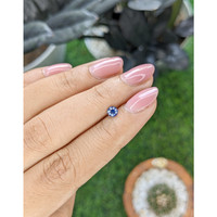 0.30 Ct. Purplish Blue Sapphire from Tanzania Life Style