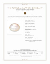 1.63 Ct. Peach Cabochon Star Sapphire from Ceylon (Sri Lanka) Scan Report
