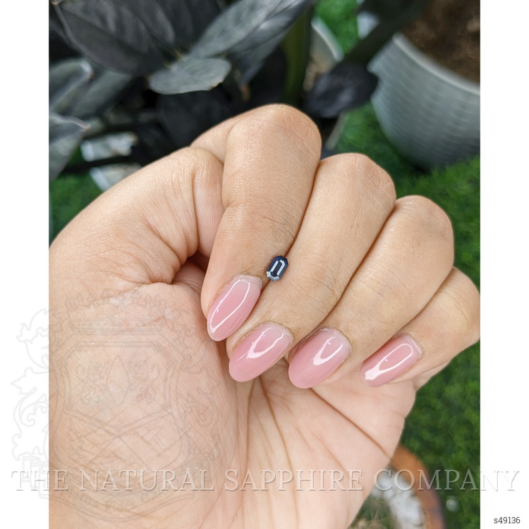 0.38 Ct. Purplish Blue Sapphire from Tanzania
