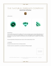 0.99 Ct. Emerald from Zambia Appraisal