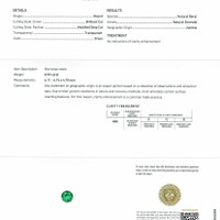 0.99 Ct. Emerald from Zambia Scan Report