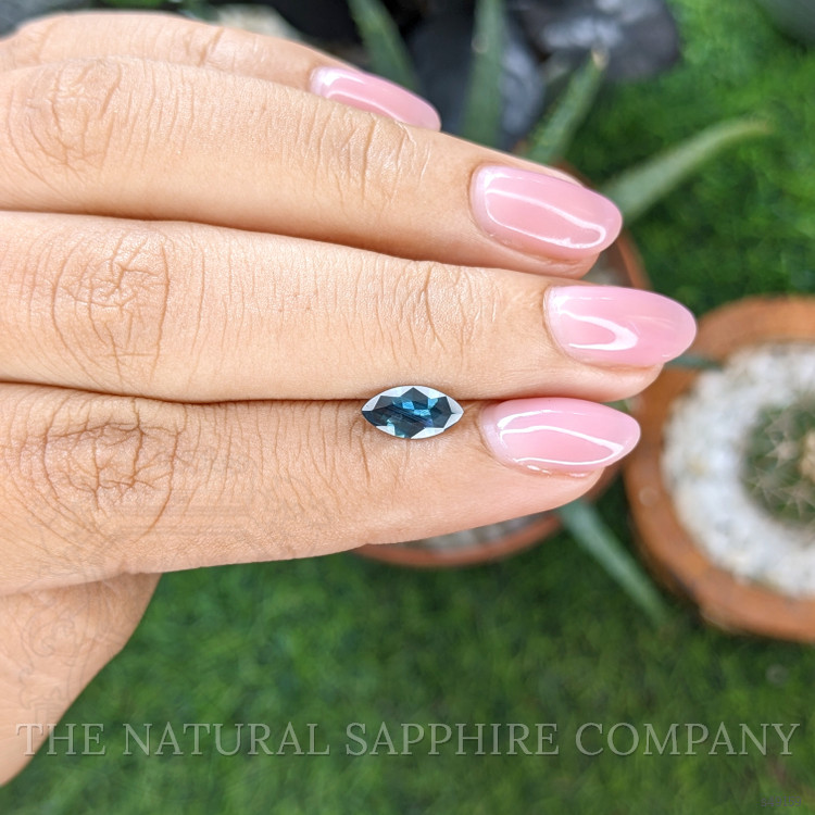 0.90 Ct. Greenish Blue Sapphire from Madagascar