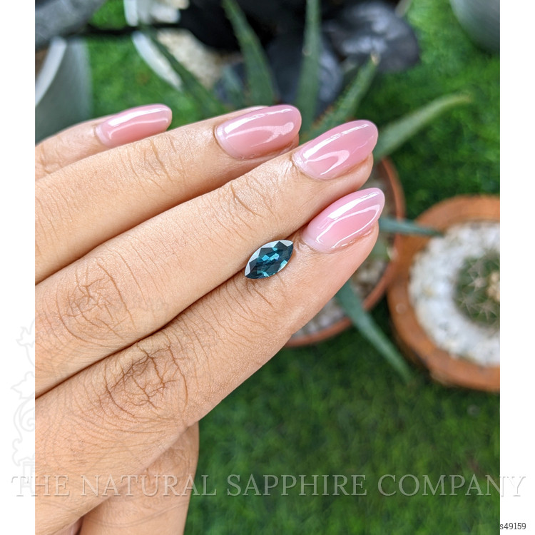 0.90 Ct. Greenish Blue Sapphire from Madagascar