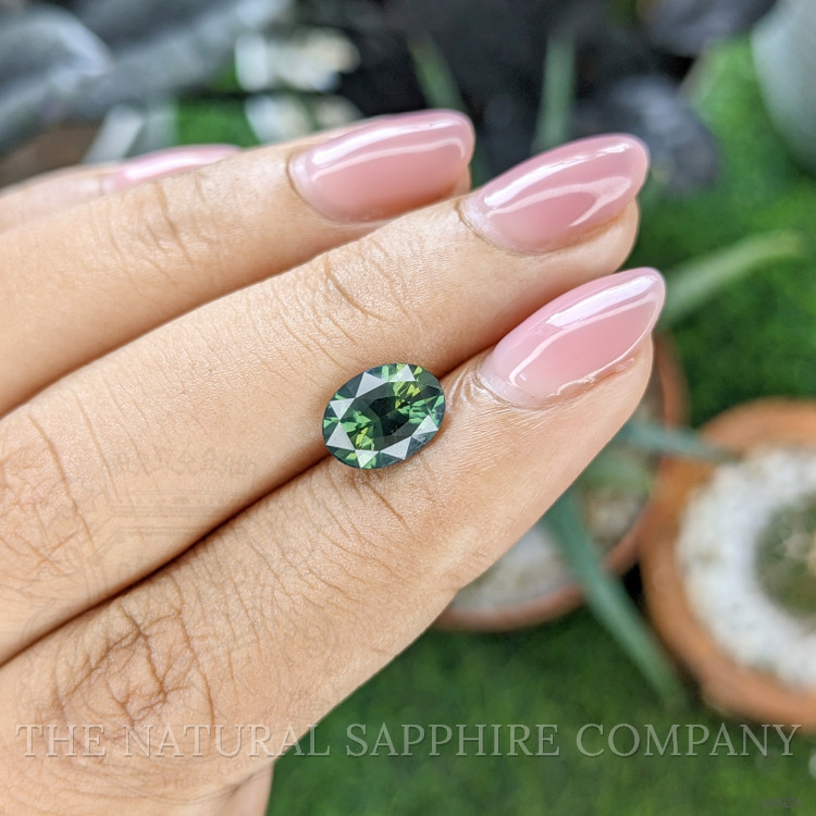 2.52 Ct. Bluish Green Sapphire from Madagascar