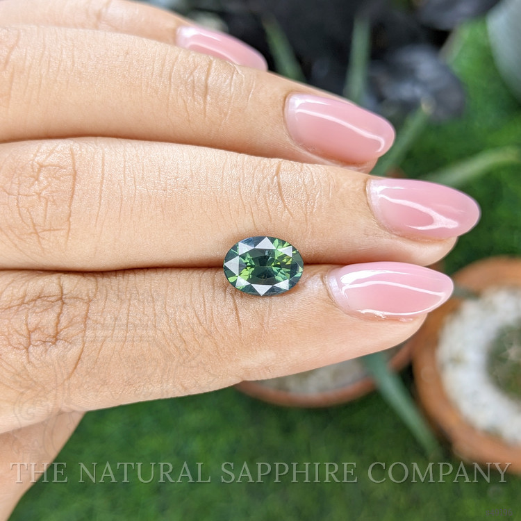 2.52 Ct. Bluish Green Sapphire from Madagascar