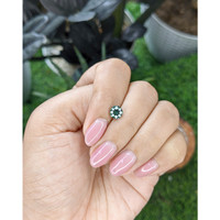 1.03 Ct. Bluish Green Sapphire from Kenya Life Style