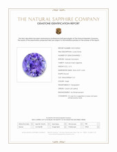 3.13 Ct. Violet Sapphire from Ceylon (Sri Lanka) Scan Report