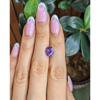3.15 Ct. Pinkish Purple Sapphire from Madagascar Life Style