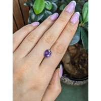 3.15 Ct. Pinkish Purple Sapphire from Madagascar Life Style