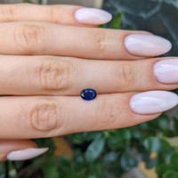 1.11 Ct. Blue Sapphire from Ceylon (Sri Lanka) Life Style