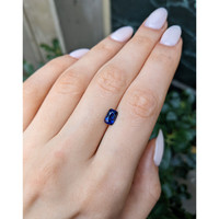 1.29 Ct. Blue Sapphire from Ceylon (Sri Lanka) Life Style