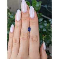 1.29 Ct. Blue Sapphire from Ceylon (Sri Lanka) Life Style